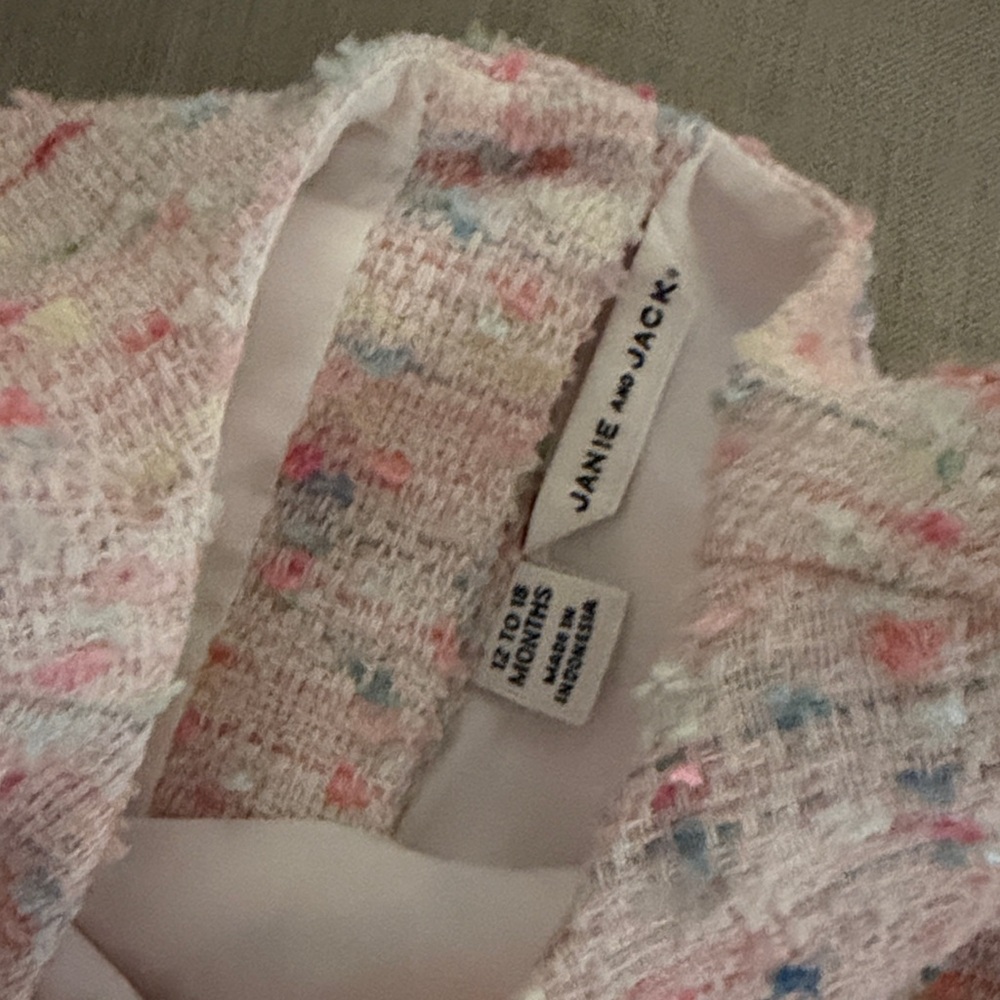 Janie and Jack Pink and Red Ruffle Dresses - Picture 3 of 6